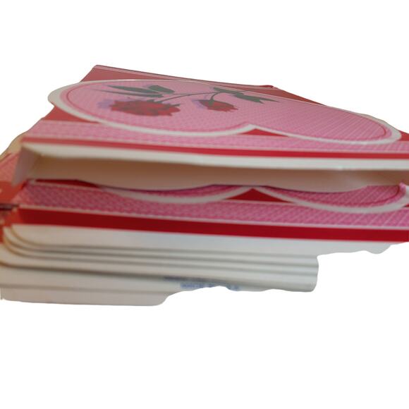 Vintage Heart And Roses Card Gift Box SET OF 24 - Picture 5 of 9